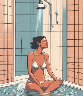 Sit down shower
